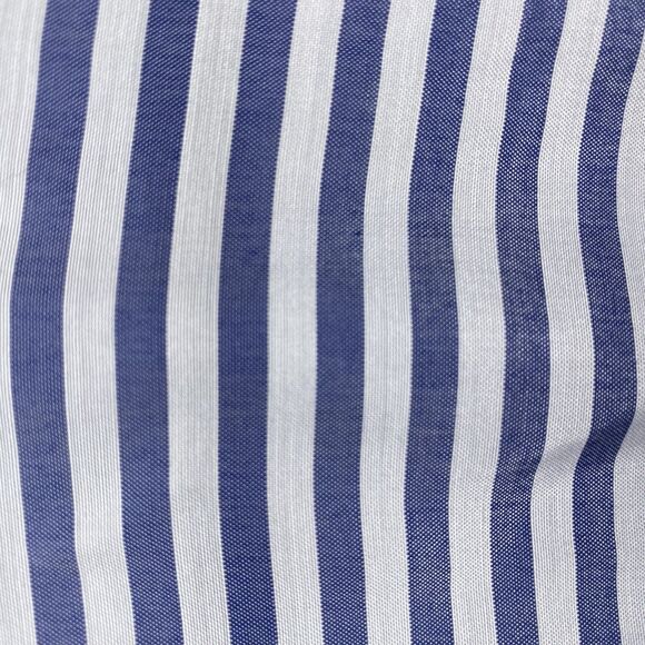 CHICO'S Tunic Button Down Striped Rayon Oversized 3/4 Sleeve XL Womens 2 Blue - Picture 3 of 7